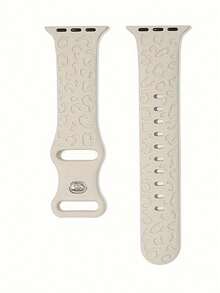 1Pc Custom [Leopard Apple Watch Band] Leopard Engraved Strap For Apple Watch Band 38mm 40mm 41mm 42mm 44mm 45mm 46mm 49mm Christmas Gift - Multicolor - View 4