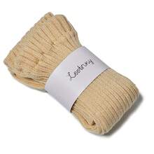 Leotruny Women's Winter Over Knee High Footless Socks Knit Leg Warmers - 米色 - 查看 6