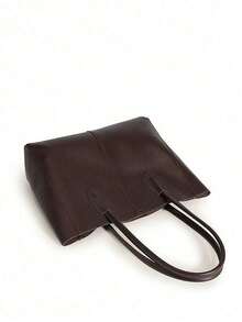 Bộ túi tote mẹ và con gái, thích hợp đi học, đi làm và du lịch, túi công sở bắt mắt dành cho phụ nữ, túi xách lớn thời trang mới dành cho phụ nữ - Cà phê nâu - Xem 3