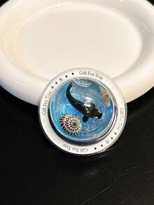 1pc Magnetic Sliding Phone Stand, Carp Shell Faux Pearl Starfish Spherical Desktop Phone Holder Compatible With IPhone, Android Phone, Gift For Birthday, Family, Friends Push-Pull Phone Grip Phone Accessories