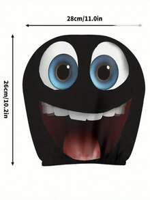 1/2 piezas Funda para reposacabezas de coche con estampado de ojos grandes y sonrisa de estilo hip-hop y divertido, cubierta de asiento fresca y personalizada [Estampado de cara sonriente con ojos grandes y divertidos] 1 pieza/2 piezas Fundas para reposacabezas de coche, adecuadas para todas las estaciones, fáciles de limpiar y resistentes a la decoloración, material de poliéster, ajuste universal para la decoración del interior del coche, opción perfecta para viajes/trayectos diarios - Multicolor - Ver 13