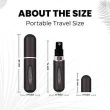 VIGOR PATH Perfume Travel Refillable Mini Spray Bottles - Portable Mini Refillable Perfume Atomizer Bottle Spray, Scent Pump Case For Travel (Variety Pack Of 4) - Random colors 1pcs - 查看 6