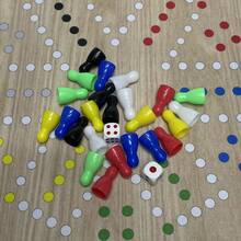 1PC Board Game 6 And 4 Players Gifts Board Game Set Plastic Flying Chess With Rubber Pad Chessboard For Friends Family Game Adults Party Ludo