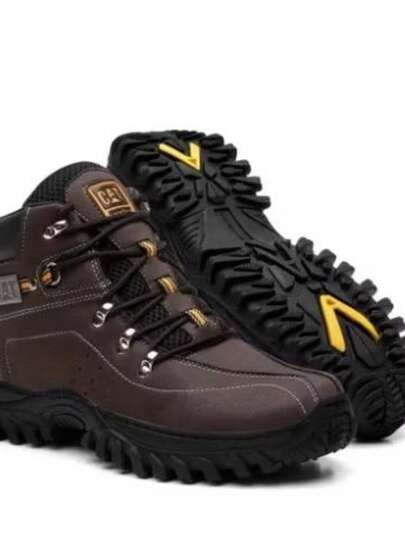 Bota Coturno Caterpillar Masculino Adventure Trilha Aventura Resistente Confortável