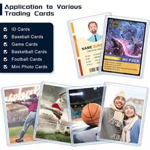 15 Pack Top Loads Cards 3x4 Hard Plastic Card Sleeves Baseball Card Protectors Hard Plastic Sports Card Holder Trading Cards, Baseball Cards, Game Cards - 30 - View 3