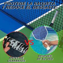 VXMBNB, Overgrip Tenis, Overgrip Padel de 12 Piezas, Absorbente del Sudor y Antideslizante, Apto para Tenis, Cricket y Otras Raquetas. - blanco - Ver 6