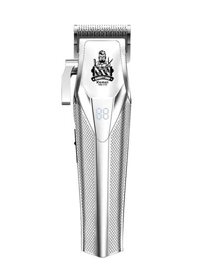 Kemei Tondeuse électrique pour hommes KM-1770 | Rasoir pour hommes, tondeuse réglable, ciseaux en alliage d'aluminium gravés, tondeuse électrique rechargeable par USB, convient pour les voyages des hommes et les salons de coiffure, cadeau pour hommes