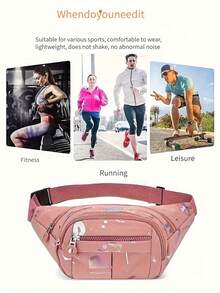 2026 Solid Color Quilted Waist Bag - Casual Large Capacity Zipper Chest Bag Bum Bag, Adjustable Crossbody Bag, Daily Use, Lightweight And Waterproof, Waist Bag Women's High-End Crossbody Bag Women's Sports All-Match High-Quality Light Luxury Women's Bag, Christmas Gift, Halloween Gift, Thanksgiving Gift, New Year Gift,Mother's Day,Mom,Mother's Day Gift,Flower,Jewelry,Mother's Day Decorations,Mother's Day Party Supplies,Women,Pink,Gift Set - 藍色 - 查看 7