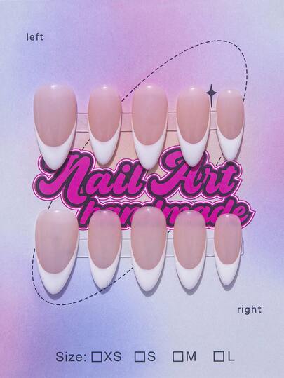 Square-Shaped Handmade Nail Decorations, Y2K Baddie Style, Includes Nude, Purple, Gold, White Nail Plates With French Tips, Carving, Beads, Stars, Asymmetrical Liquid Metal Elements, 10pcs/Set 3 Size Options, Suitable For Parties, Galas, Daily Wear, Comes With Tools, Great Gift For Women & Girls Nails Nail Supplies