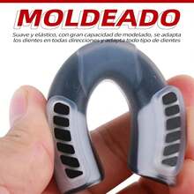 IRUEJFSR Protector Bucal Box con canal de flujo de aire, bucal futbol americano, protector bucal de boxeo profesional, apto para, Jiu-Jitsu brasileño, hockey, boxeo, lucha libre, fútbol americano - 1 - Ver 4