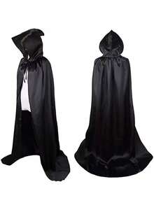 Capa de Segador de Halloween - Capa de lona negra para disfraces de vampiro, perfecta para fiestas y cosplay, Navidad