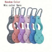 3-Pack Hands-Free Water Bottle Clips - Durable Plastic Ergonomic Design, Mixed Colors (Pink/Orange/Grey), Suitable For Hiking, Camping, Backpacking, And Outdoor Activities - Secure Connection For Convenient On-The-Go Hydration, Water Bottle Accessories - Color Mixing - View 11