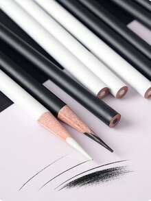 5支装白色炭笔，美术学生素描绘画专用软白炭笔，天然木质笔芯，笔芯较粗，适合美术学生、高光素描、混色、速写、专业绘画 - 彩色 - 查看 9