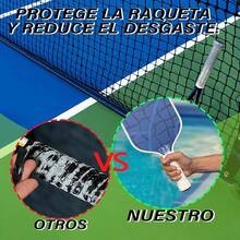 VXMBNB, Overgrip Tenis, Overgrip Padel de 12 Piezas, Absorbente del Sudor y Antideslizante, Apto para Tenis, Cricket y Otras Raquetas. - Negro - Ver 3