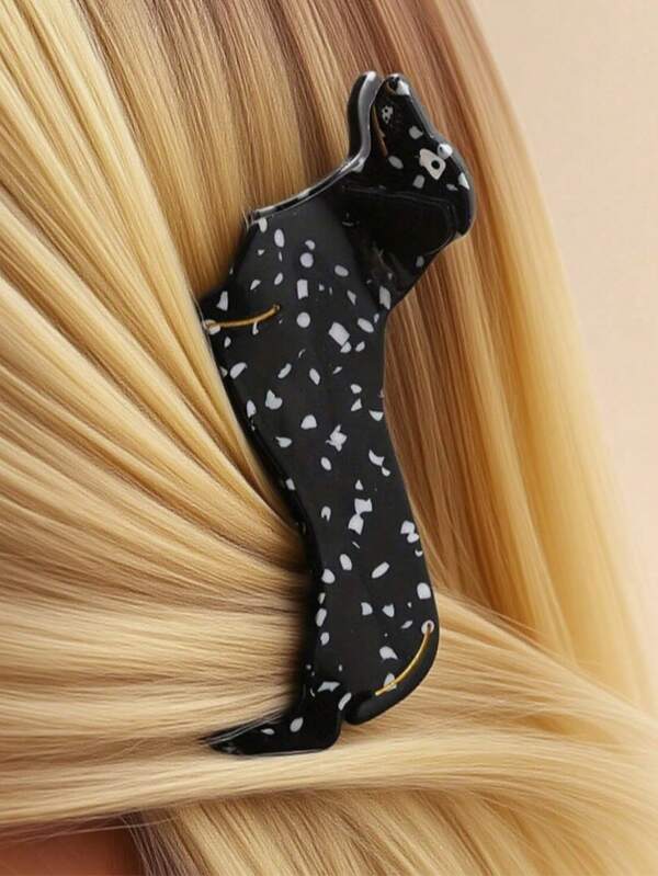 1pc Cute Pet Dog Hair Clip, French Elegant Ins Style Dachshund Dog Bun Clip, Versatile Hair Claw, Creative Animal Series Hair Accessory Fashion Hair Clutch