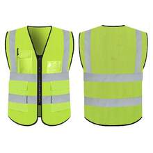 High Visibility Breathable Mesh Safety Vest For Men And Women - Reflective, Padded, And Multiple Pockets - Perfect For Construction, Logistics, And Factory Use