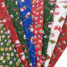 8 Stücke Weihnachts-Baumwollstoff Quadrate Stoffbündel zum Quilten, Nähen und Basteln, verschiedene Weihnachtsmuster Patchwork für DIY Weihnachtsnähen und Weihnachtsgeschenke