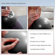 Pelota Pilates Incluye Pelota Yoga Grande de y Pilates Mini Ball de,Pelota para Embarazadas Antideslizante y Antichoque,Pelotas para Ejercicio chica Antipinchazos para Deportes,Fitness - Negro - Ver 8