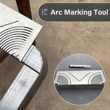 1 High-Precision Steel Folding Ruler, Equipped With A Dedicated Marking Pen, Adjustable Straight/Curved Marking Tool, Dual-Purpose Engraving Machine, Multi-Purpose High-Precision Tape Measure, Waterproof Square/Angle Steel Pipe Welding Tool, Protractor