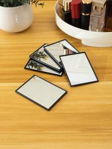 1 pieza/5 piezas/10 piezas/50 piezas Espejo compacto cuadrado, espejo de maquillaje para dormitorio de estudiante, espejo de bolsillo para viaje, maquillaje, barato, decoración de habitación, tocador, viaje, dormitorio, accesorios de maquillaje, espejo, espejo de tocador, mini espejo, espejo compacto, espejo pequeño, espejo de mano, barato, relleno de calcetines, maquillaje, herramientas de maquillaje, cosas baratas, regalos, regalos para mujeres, regalos de Navidad