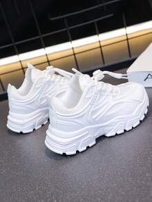 1 Pair Children's Sports Shoes, Suitable For Indoor And Outdoor Activities, Hiking, And All-Season Wear - White - View 6