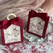 5pcs Rustic Floral & Bird Design Wedding/Party/Birthday Gift Boxes