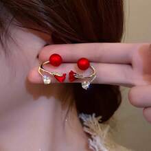 A Pair Of Tulip Earrings For Couples,  For Sensitive Skin, Anniversary Gift, Couple Symbol Set