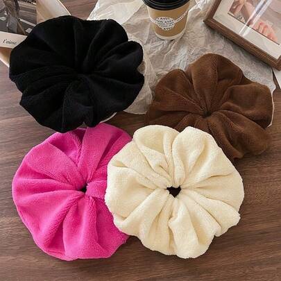 Extra Large Towel Headband, Dry Hair, Large Intestine Headband, Feminine Temperament, Simple Autumn And Winter Bun Hair With Plush Face Wash Headband,Curly Hair,Scrunchies,Scrunchie,Scrunchies Hair,Curly Hair Accessories,Gifts,Travel,Gifts For Women,Hair Stuff,Stocking Stuffers