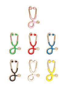 Bộ 14 chiếc ghim cài áo thiết kế ống nghe hoạt hình và nhiều màu sắc, huy hiệu bác sĩ bí ẩn y khoa sáng tạo, phụ kiện trang trí bằng kim loại, phụ kiện văn phòng, áo sơ mi, áo khoác, trang sức, Giáng sinh, Halloween, ghim quần áo, quà tặng giáo viên dễ thương, phụ kiện Halloween, ngày nhà giáo - Nhiều màu - Xem 11