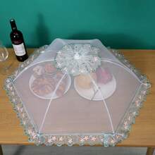 1/2/3件装食物罩，可折叠餐桌食物罩，防尘防蝇家用蔬菜罩伞，多边形防蚊厨房罩