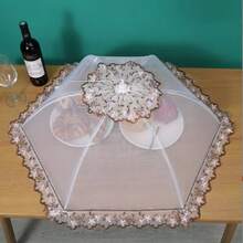 1/2/3件装食物罩，可折叠餐桌食物罩，防尘防蝇家用蔬菜罩伞，多边形防蚊厨房罩