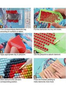 1 pezzo Kit di pittura di diamanti natalizia per adulti, kit di pittura di diamanti con bicicletta invernale e paesaggio nevoso, set di arte e artigianato con cristalli e gemme, per decorazione domestica, senza cornice, dimensioni 30x40cm, 40x50cm, 50x60cm