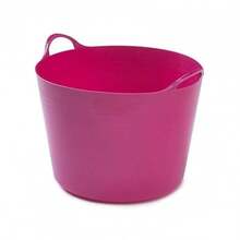 Flexible Plastic Tub With Handle For Construction, Storage, And Home Use - UK - Red - View 4