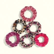6pcs/10pcs Multicolor Velvet Scrunchies, Suitable For Girls/Women, Ponytail Hair Ties, Non-Damaging Hair Accessories ,Hair Rope Hair Ties Head Accessories Rubber Bands Beauty Home Bedroom Decor Hair Elastics,Festival,Party - Multicolor - View 25