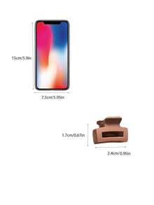 15/20pcs Set, Girls Minimalist Rectangular Hair Clips, Suitable For Daily Or Holiday Wear