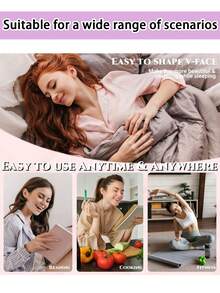 Reusable Face-Lifting Bandage V-Shaped Face-Lifting Mask- Breathable Double Chin Reducer & Jawline Lift,V-Shape Face Shaper Women's Chin And Cheek Lift Belt,Firming Bandage, Refreshing Fragrance-Free Facial Instrument, Skin Care Massager, Contour Design, Firm Fixing Strap,Facial Skin Care Beauty Tools. - Multicolor - View 7