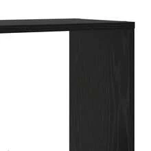 Librería Larryhot Roble Negro 60 x 20 x 120 cm Madera de ingeniería, resistente y duradera, fácil de montar, estilo decorativo, adecuadA, Para guardar adornos, figuras, libros, pequeños objetos, etc. - Negro - Ver 8