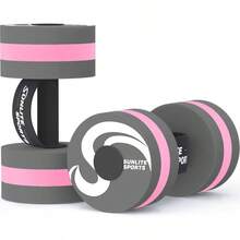 - Mancuernas de ejercicio para piscina, equipo aerbico de agua, mancuernas de espuma EVA de alta densidad con tira de asa, terapia acutica, entrenamiento de piscina, ejercicio de - Gris Rosa Premium - Ver 2