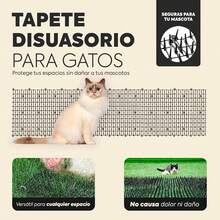 Tapete para Gatos Que disuade la excavación - Tiras de Red Gatos y Dispositivos repelentes de Mascotas para Interiores y Exteriores, tamaño Personalizable de 2 x 28 (12 pz Unidas) - 1 - Ver 2