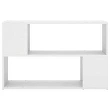 Librería Larryhot Blanca 100x24x63 cm Madera industrial, resistente y duradera, fácil de montar, estilo decorativo, adecuadA, Para guardar adornos, figuras, libros, pequeños objetos, etc. - Blanco - Ver 3