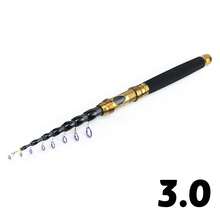 Lerutwis 1.8m-3.6m Sea Fishing Rod, Customizable With Fishing Reel, Alloy Metal Handle With Reel Seat, Carp Multifunctional Retractable Spinning Rod, Portable Short Stroke Fishing Rod - Multicolor - View 15