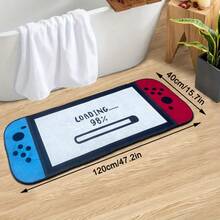 1pc Game Console Pattern Carpet, Funny INS Style Thick Faux Wool Pile Shaped Rug, Fluffy Bedside Decor Carpet, Suitable For Living Room, Bedroom, Kitchen, Bathroom, Laundry Room, Hallway, Entryway, Game Room, Home Decor - Multicolor - View 13