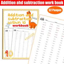 5pcs Reusable Math Practice Notebooks. Suitable For Elementary Grade 1-3 Math Workbooks, Addition & Subtraction Practice Books, 32-Day Timed Addition & Subtraction Arithmetic Practice Notebooks