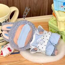3pcs Doll Pajama Set (Eye Mask + Top + Pants) - Soft & Cute, Fits 5.91-6.69 Inch Dolls, Ideal Doll Fashion Accessory, Also A Great Birthday/Christmas Gift For Doll DIY Enthusiasts And Home Decor Lovers. - Multicolor - View 2