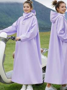 Płaszcz przeciwdeszczowy z kapturem unisex, odpowiedni do jazdy na rowerze na świeżym powietrzu, motocyklu, roweru, pieszych wędrówek, całkowicie wodoodporny, na deszczową pogodę