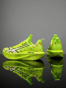 Unisex Lightweight Breathable Running Shoes - Full Carbon Plate Technology - White-Blue-Orange Combination - Low-Top Mesh Design Suitable For Marathon, Sprinting And Casual Wear - Spring/Summer Sports Shoes - Flexible Rubber Sole