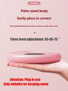 Sottobicchiere riscaldante a temperatura costante, sottopentola intelligente e creativo isolato per la casa, regolazione del riscaldamento a 3 livelli 55-65-75°C, scaldabicchiere da ufficio a temperatura costante, adatto per tutte le tazze, campeggio all'aperto, picnic, cucina, essenziale per autunno/inverno, regolazione della temperatura a 3 livelli 55-65-75°C, avvio intelligente con tocco costante, sottobicchiere riscaldante intelligente per bevande, controllo della temperatura costante, scaldabicchiere intelligente per caffè