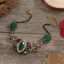 1pc Bohemian Style Water Drop Gemstone Bracelet - Multicolor - View 8