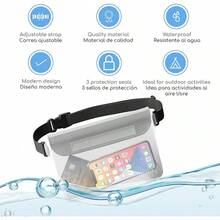 Canotagio Bolsa Impermeable/Cangurera Sumergible a Prueba de Agua Tamaño. Perfecta para Deportes, Senderismo, la Playa y la Alberca. Disponible en 3 Colores. - transparente - Ver 9