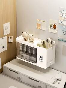 Drehbarer Wandhalter Aufbewahrungsbox für Kabel, Kosmetik und mehr